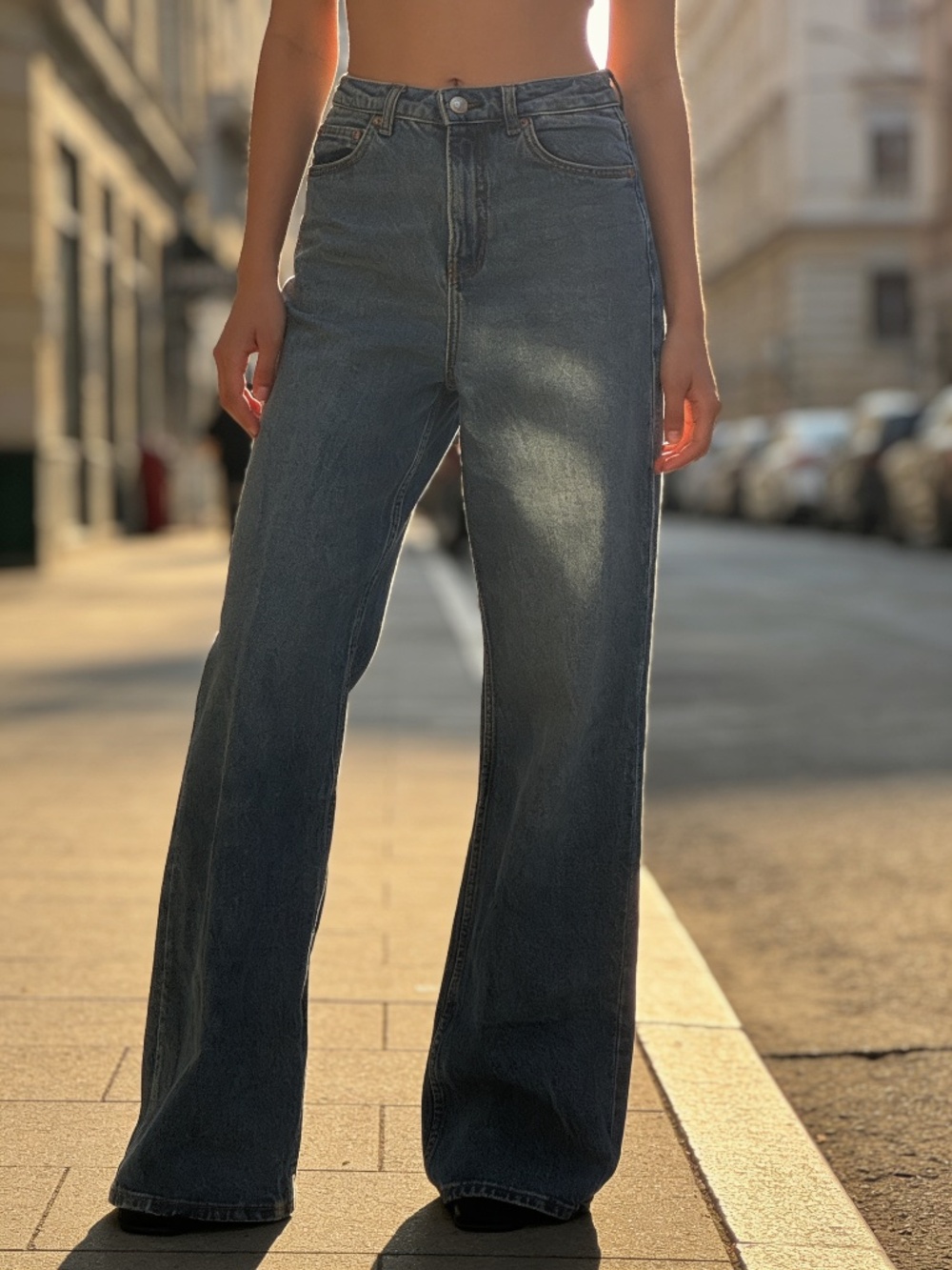 Reformation Wilder Stretch High Rise Wide Leg Jeans Size 27